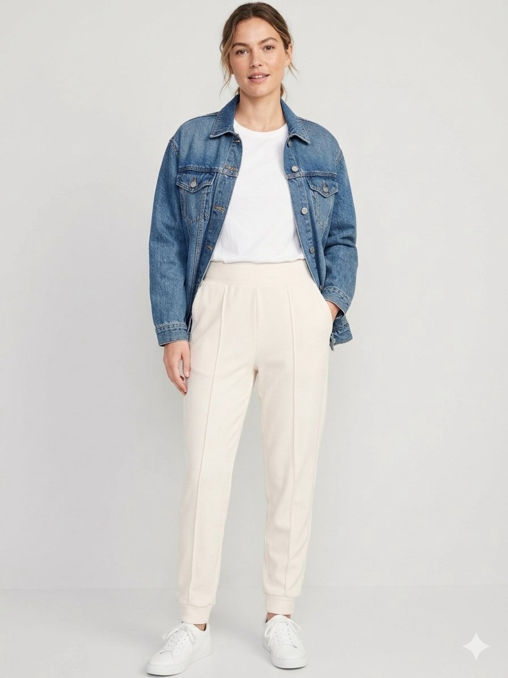 all in motion Cream Track Joggers